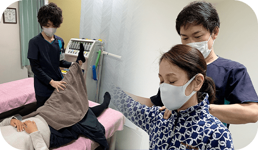 確かな技術を持つ鍼灸師・カイロプラクターが在籍